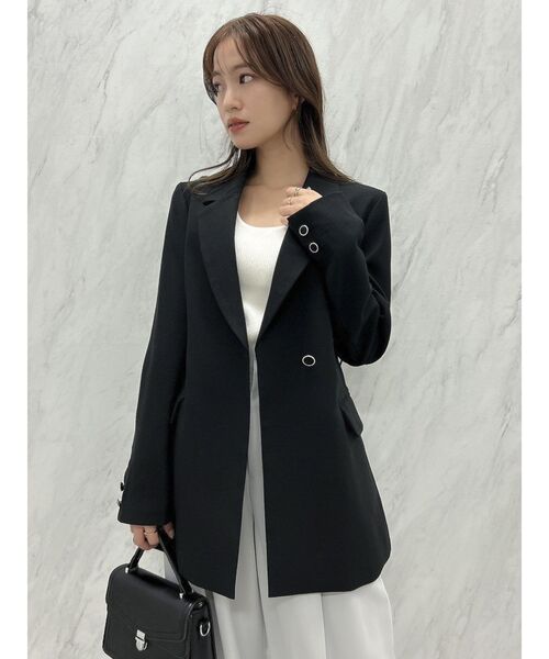 【セール】ベルト付きテーラードジャケット（テーラードジャケット）｜dazzlin（ダズリン）