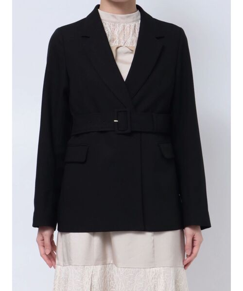 【セール】ベルト付きテーラードジャケット（テーラードジャケット）｜dazzlin（ダズリン）