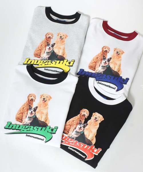 SEQUENZ(シークエンズ)の「Inugasuki イヌガスキ 裏起毛 フォトプリント リンガー スウェットトレーナー レディース メンズ(スウェット・レディース・アッシュグレー/レッド系その他/ブラック系その他/ホワイト系その他・M/LL/L)」の18枚目の写真