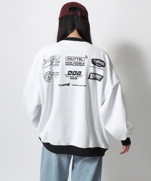 SEQUENZ(シークエンズ)の「Inugasuki イヌガスキ 裏起毛 フォトプリント リンガー スウェットトレーナー レディース メンズ(スウェット・レディース・アッシュグレー/レッド系その他/ブラック系その他/ホワイト系その他・M/LL/L)」の20枚目の写真