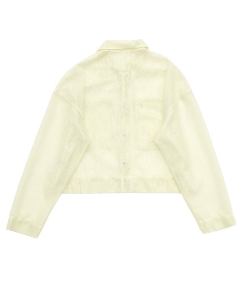 select MOCA(セレクトモカ)の「メッシュラメショートシャツ(シャツ/ブラウス・レディース・アイボリー/ネイビー/ライトグリーン・FREE)」の17枚目の写真