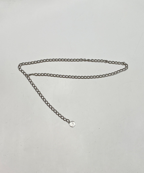 NARACAMICIE（ナラカミーチェ）の「【NARACAMICIE】コインチェーンベルト（ベルト・レディース・グレー/ブラウン・M）」の2枚目の写真