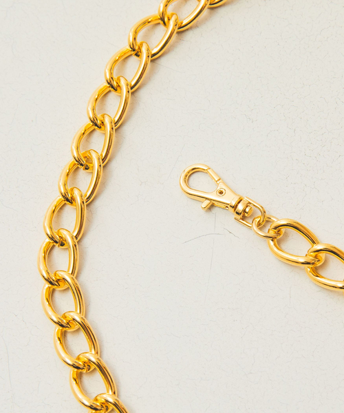 NARACAMICIE（ナラカミーチェ）の「【NARACAMICIE】コインチェーンベルト（ベルト・レディース・グレー/ブラウン・M）」の5枚目の写真