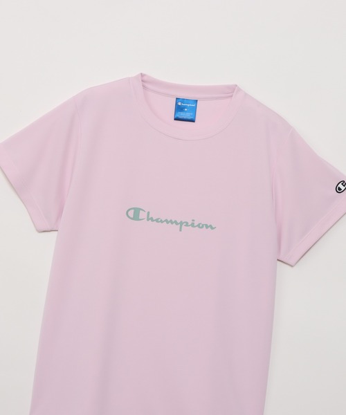 Champion(チャンピオン)の「【Champion/チャンピオン】レディース スポーツ ショートスリーブTシャツ(Tシャツ/カットソー・レディース・ブラック/ライトピンク/ターコイズブルー/ホワイト・MEDIUM/LARGE)」の21枚目の写真