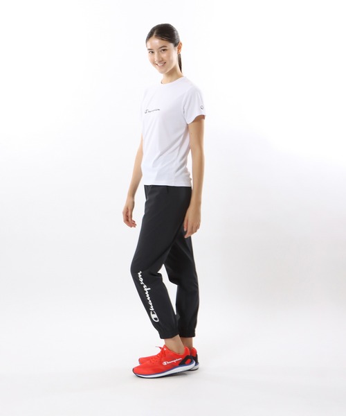 Champion(チャンピオン)の「【Champion/チャンピオン】レディース スポーツ ショートスリーブTシャツ(Tシャツ/カットソー・レディース・ブラック/ライトピンク/ターコイズブルー/ホワイト・MEDIUM/LARGE)」の10枚目の写真