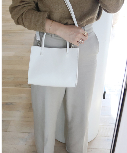 Rouge vif la cle（ルージュヴィフラクレ）の「2WAYスクエアショルダーバッグ（ショルダーバッグ・レディース・ブラック/ベージュ/ホワイト・フリー）」の7枚目の写真