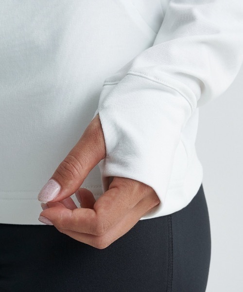 ROXY（ロキシー）の「SPIRITED ZIP HOODIE/ロキシー速乾UVカット付き３Dシルエットジップアップフーディ（パーカー・レディース・ミント/ホワイト/ブラック・LARGE/SMALL/MEDIUM）」の13枚目の写真