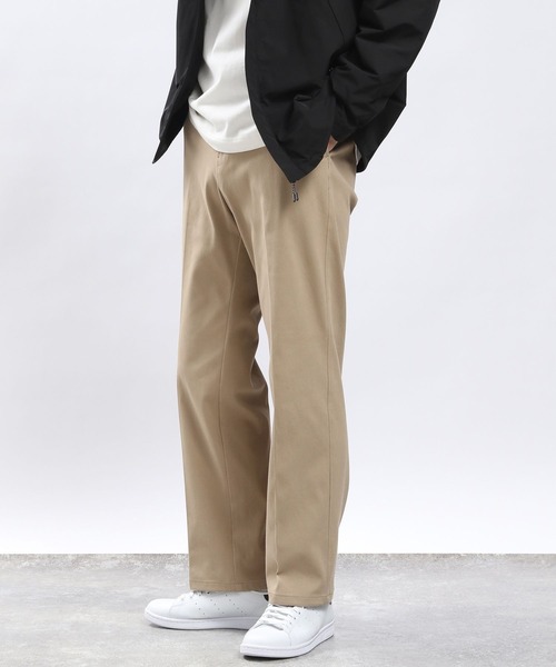 GLOBAL WORK Smile Seed Store(グローバルワーク スマイルシードストア)の「ストレッチツイルストレートパンツ/976931(その他パンツ・メンズ・ベージュ/ネイビー/ブラック・SMALL/LARGE/MEDIUM/X-LARGE)」の1枚目の写真