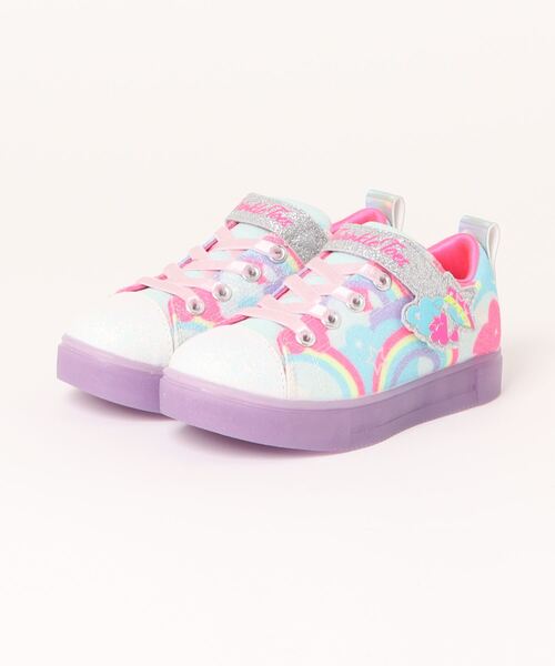 SKECHERS(スケッチャーズ)の「SKECHERS スケッチャーズ S LIGHTS-TWINKLE SPARKS ICE 2.0-SHIMMERING SKY 光る靴 オンオフボタン キッズシューズ(Sライツトゥインクル) 314749L(スニーカー・キッズ・ピンク系その他/パープル系その他・21.0cm/20.0cm/19.0cm/18.0cm/17.0cm)」の2枚目の写真