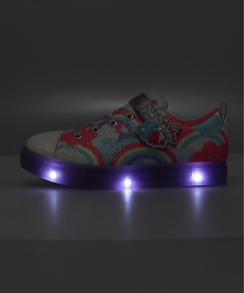 SKECHERS(スケッチャーズ)の「SKECHERS スケッチャーズ S LIGHTS-TWINKLE SPARKS ICE 2.0-SHIMMERING SKY 光る靴 オンオフボタン キッズシューズ(Sライツトゥインクル) 314749L(スニーカー・キッズ・ピンク系その他/パープル系その他・21.0cm/20.0cm/19.0cm/18.0cm/17.0cm)」の6枚目の写真