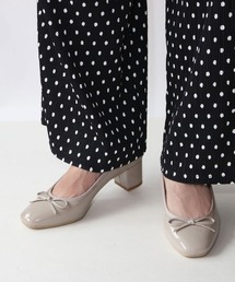 Fin | スクエアトゥバレエパンプス【低反発スポンジ入り】(パンプス)