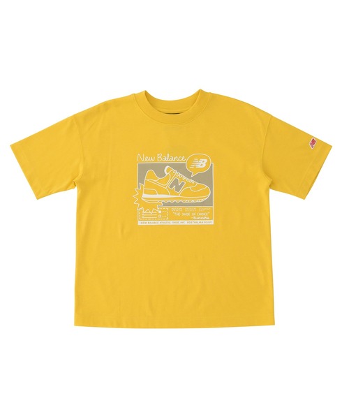 NEW BALANCE（ニューバランス）の「吸水速乾 Graphic ショートスリーブTシャツ（Tシャツ/カットソー・キッズ・ブラック/ライトブルー/イエロー/ピンク・130/140/150/160）」の4枚目の写真