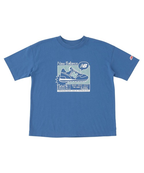 NEW BALANCE（ニューバランス）の「吸水速乾 Graphic ショートスリーブTシャツ（Tシャツ/カットソー・キッズ・ブラック/ライトブルー/イエロー/ピンク・130/140/150/160）」の3枚目の写真