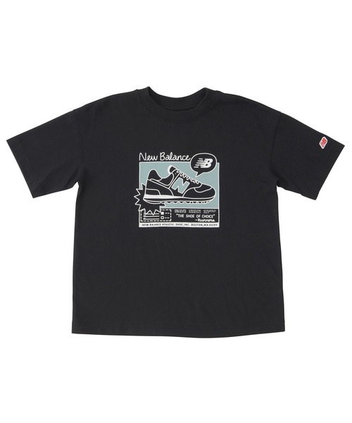 NEW BALANCE（ニューバランス）の「吸水速乾 Graphic ショートスリーブTシャツ（Tシャツ/カットソー・キッズ・ブラック/ライトブルー/イエロー/ピンク・130/140/150/160）」の2枚目の写真
