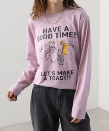 プリントロングスリーブTシャツ