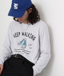 プリントロングスリーブTシャツ