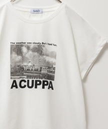 NAVY フォトプリントTシャツ
