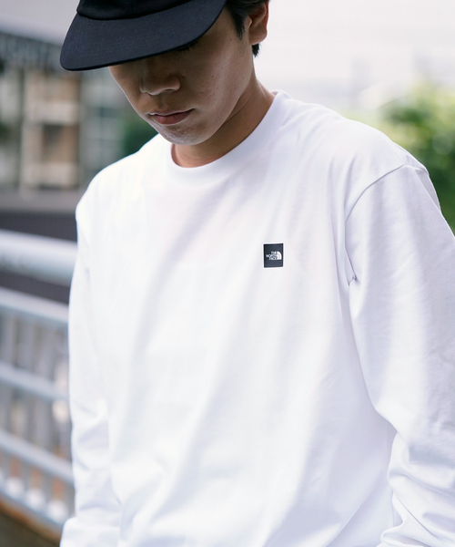 THE NORTH FACE(ザノースフェイス)の「《WEB限定》【THE NORTH FACE / ザ ノースフェイス】L/S Small Box Logo Tee(Tシャツ/カットソー・メンズ・チャコールグレー/ブラック/ホワイト・LARGE/MEDIUM/X-LARGE)」の1枚目の写真