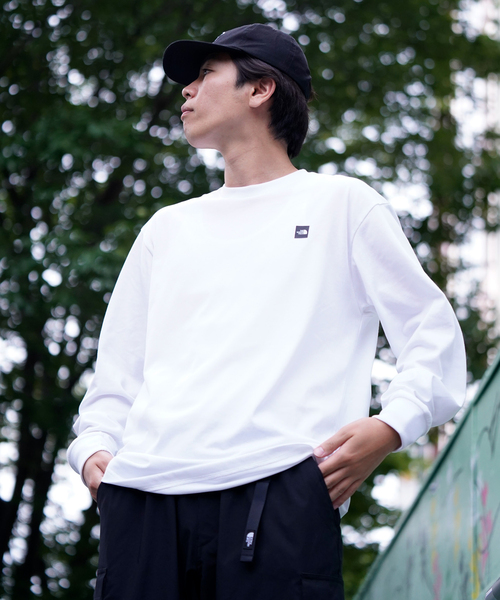 THE NORTH FACE(ザノースフェイス)の「《WEB限定》【THE NORTH FACE / ザ ノースフェイス】L/S Small Box Logo Tee(Tシャツ/カットソー・メンズ・チャコールグレー/ブラック/ホワイト・LARGE/MEDIUM/X-LARGE)」の12枚目の写真