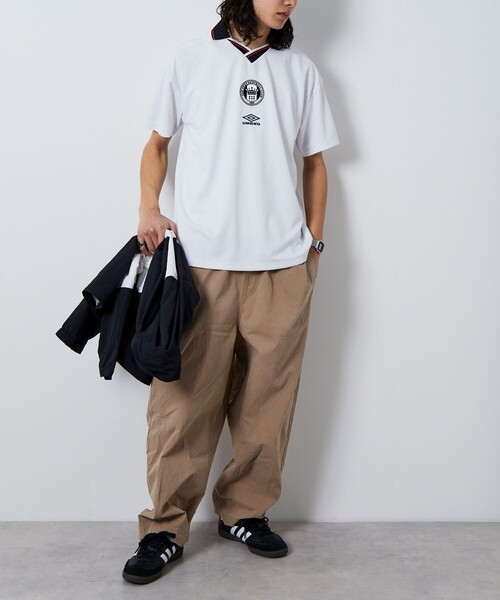 UMBRO（アンブロ）の「UMBRO/アンブロ 別注 Soccer Game Harf Sleeve Shirt Double Logo/別注 ハーフスリーブ サッカーゲームシャツ ダブルロゴ（Tシャツ/カットソー・メンズ・ネイビー/グリーン/ホワイト・MEDIUM/LARGE/X-LARGE）」の11枚目の写真