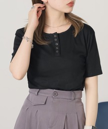 BLANK�@(�u�����N)��Henry Neck T-Shirt / �w�����[�l�b�NT ����(T�V���c/�J�b�g�\�[)