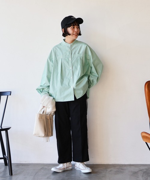 AMERICAN HOLIC（アメリカンホリック）の「サイドラインパンツ（その他パンツ・レディース・ブラック・S/L/M）」の2枚目の写真