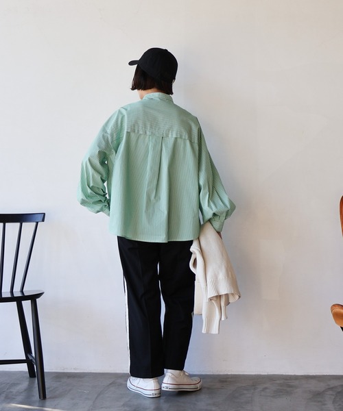 AMERICAN HOLIC（アメリカンホリック）の「サイドラインパンツ（その他パンツ・レディース・ブラック・S/L/M）」の4枚目の写真