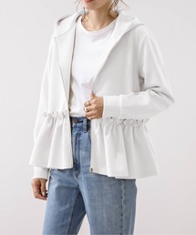 La-gemme | ギャザーフリルジップフーディ(パーカー)