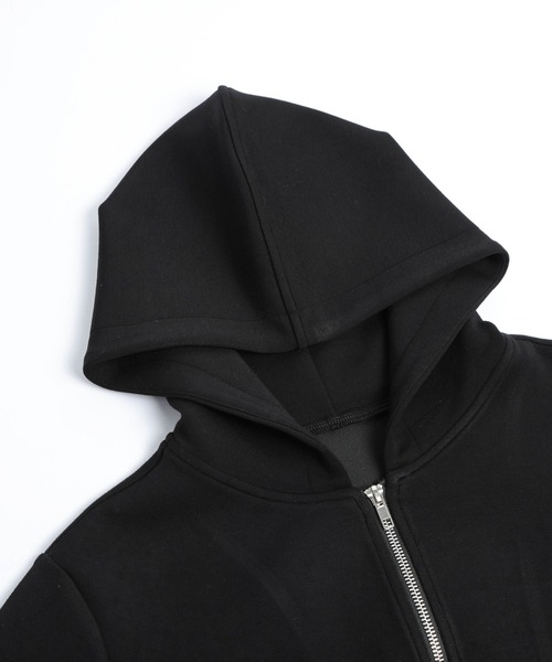 La-gemme（ラジェム）の「ギャザーフリルジップフーディ（パーカー・レディース・ブラック/ホワイト・M/L）」の14枚目の写真