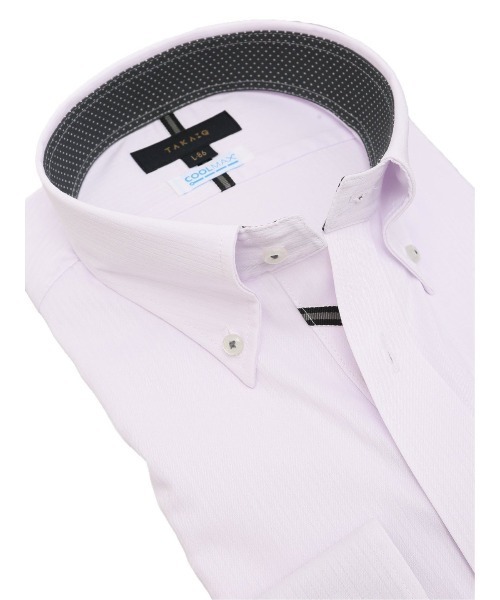 タカキュー クールマックス+ストレッチ ボタンダウン ビジネスドレス長袖シャツ（ビジネスシャツ）｜TAKA-Q（タカキュー）