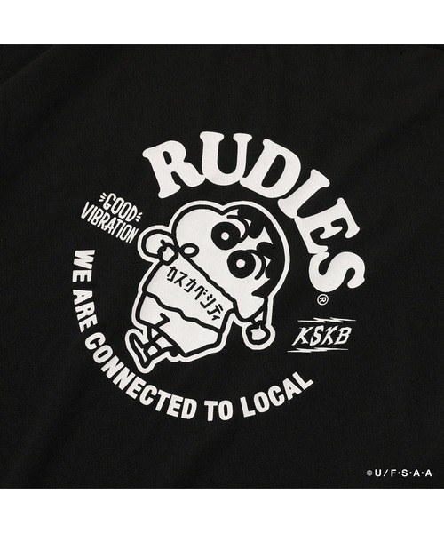 RUDIE'SxCRAYON SHINCHAN CIRCLEMOSH DRYTEE/ ルーディーズ×クレヨンしんちゃん サークルモッシュ ドライTシャツ（Tシャツ/カットソー）｜RUDIE'S（ルーディーズ）