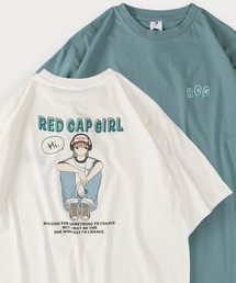 【Red Cap Girl/レッドキャップガール】ガールイラストバックプリントTシャツ/オーバーサイズ/ユニセックス/推し活