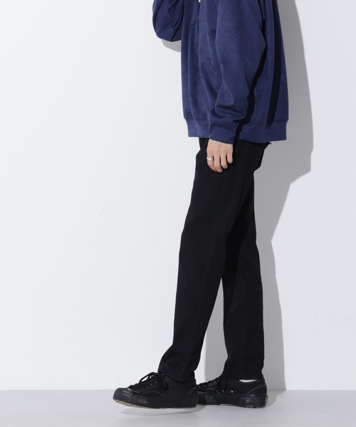 Apo(s)ture(アポスチャー)の「PETE-001/デニムスキニーパンツ(デニムパンツ・メンズ・ブラック/ネイビー・XS/S/M/L/XL)」の3枚目の写真