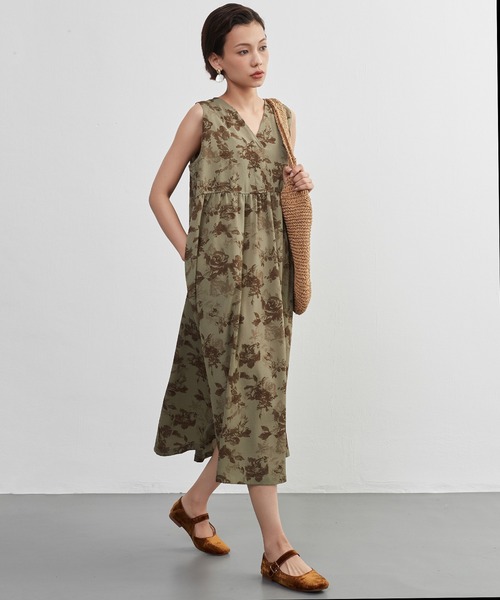 Ｎ　フラワープリント ノースリーブワンピース 他 Edition ワンピース フラワープリント ノースリーブワンピース