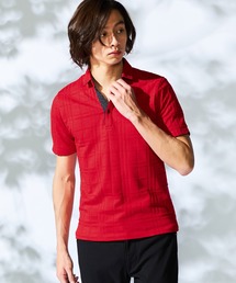 リンクスチェックスキッパーポロシャツ