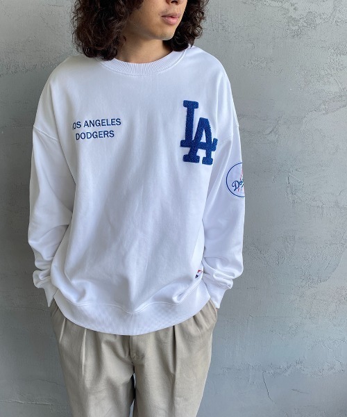 MLB（メジャーリーグベースボール）の「スウェットカットソー（スウェット・レディース・ホワイト・XX-LARGE）」の10枚目の写真