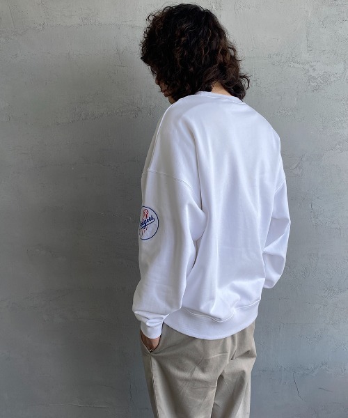 MLB（メジャーリーグベースボール）の「スウェットカットソー（スウェット・レディース・ホワイト・XX-LARGE）」の5枚目の写真