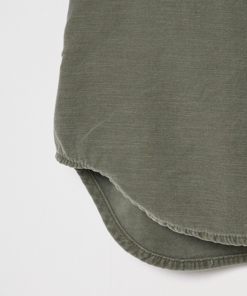 REMI RELIEF（レミレリーフ）の「REMI RELIEF/レミレリーフ WIDE Military S/S SHIRT(スタッズ)  シャツ（シャツ/ブラウス・メンズ・カーキ・XL/L/M）」の8枚目の写真