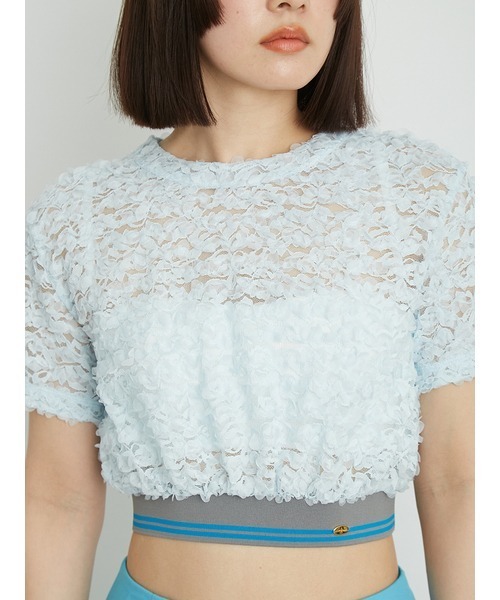lilybrown ウエストリブレーストップス LILY BROWN（リリーブラウン）の「ウエストリブレーストップス
