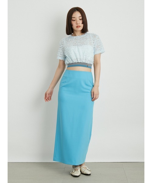 lilybrown ウエストリブレーストップス LILY BROWN（リリーブラウン）の「ウエストリブレーストップス