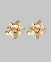 ANEMONE | パール×メタルフラワーピアス(ピアス(両耳用))