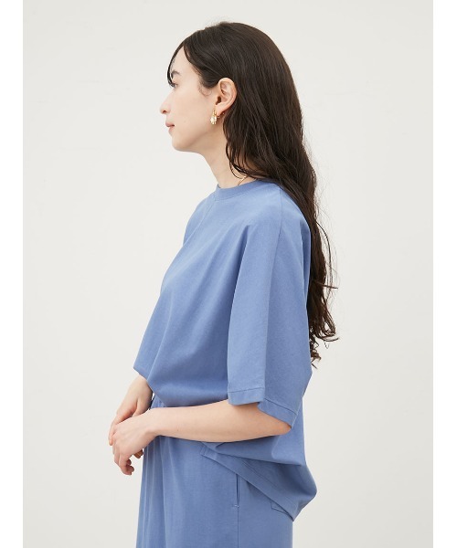 Mila Owen(ミラオーウェン)の「ドルマンTストレートスカートカットSET【手洗い可能】(ワンピース・レディース・ベージュ/チャコールグレー/ブルー・0/1)」の10枚目の写真