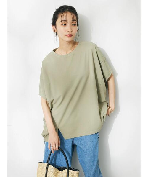 CRAFT STANDARD BOUTIQUE(クラフトスタンダードブティック)の「バンザイプルオーバー(Tシャツ/カットソー・レディース・オフホワイト/ブラック/カーキ・FREE)」の6枚目の写真