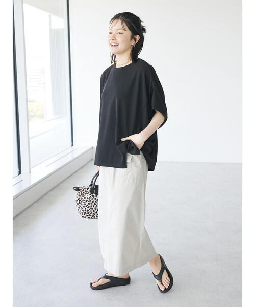 CRAFT STANDARD BOUTIQUE(クラフトスタンダードブティック)の「バンザイプルオーバー(Tシャツ/カットソー・レディース・オフホワイト/ブラック/カーキ・FREE)」の13枚目の写真