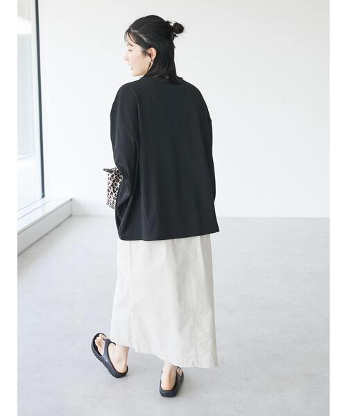 CRAFT STANDARD BOUTIQUE(クラフトスタンダードブティック)の「バンザイプルオーバー(Tシャツ/カットソー・レディース・オフホワイト/ブラック/カーキ・FREE)」の14枚目の写真