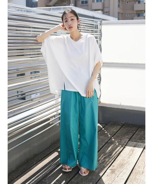 CRAFT STANDARD BOUTIQUE(クラフトスタンダードブティック)の「バンザイプルオーバー(Tシャツ/カットソー・レディース・オフホワイト/ブラック/カーキ・FREE)」の19枚目の写真