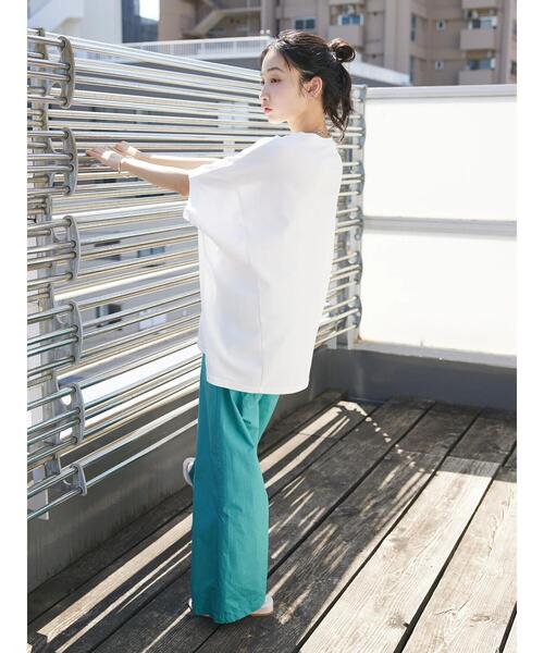 CRAFT STANDARD BOUTIQUE(クラフトスタンダードブティック)の「バンザイプルオーバー(Tシャツ/カットソー・レディース・オフホワイト/ブラック/カーキ・FREE)」の20枚目の写真
