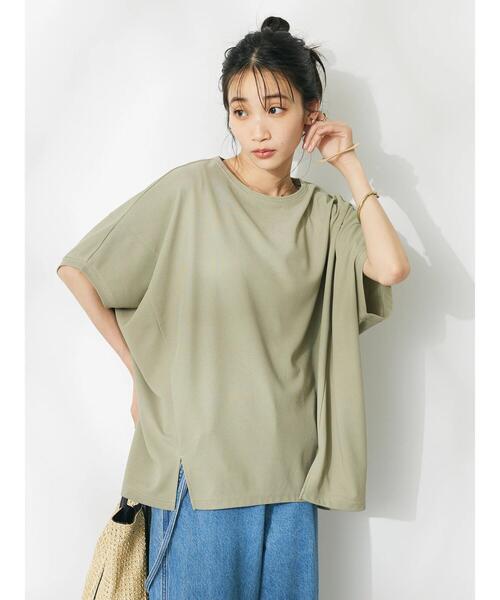 CRAFT STANDARD BOUTIQUE(クラフトスタンダードブティック)の「バンザイプルオーバー(Tシャツ/カットソー・レディース・オフホワイト/ブラック/カーキ・FREE)」の22枚目の写真
