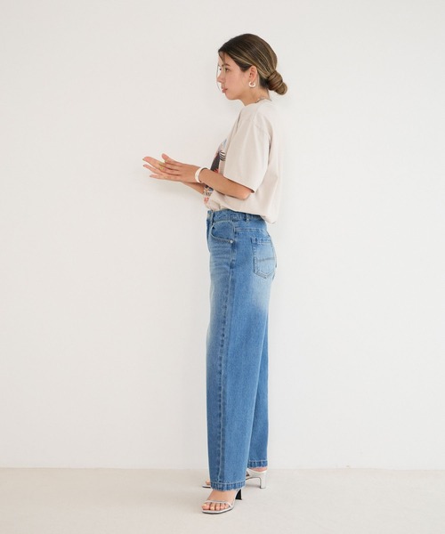 BAYFLOW（ベイフロー）の「[ヴィンテージライク]オリジナルロックTシャツ（Tシャツ/カットソー・レディース・チャコール/グレイッシュベージュ/オフホワイト・FREE）」の7枚目の写真