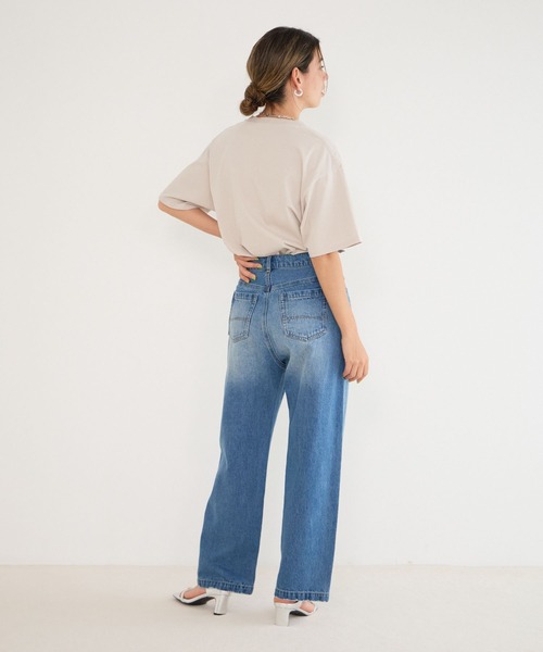 BAYFLOW（ベイフロー）の「[ヴィンテージライク]オリジナルロックTシャツ（Tシャツ/カットソー・レディース・チャコール/グレイッシュベージュ/オフホワイト・FREE）」の8枚目の写真